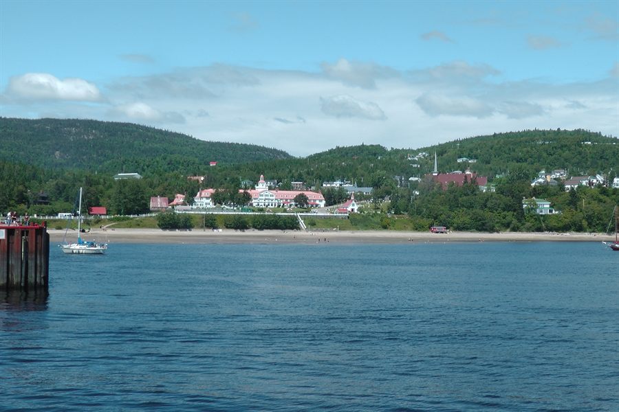 Charlevoix village from the river