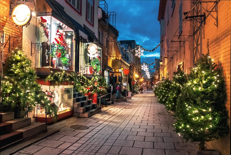 Old Quebec stone street